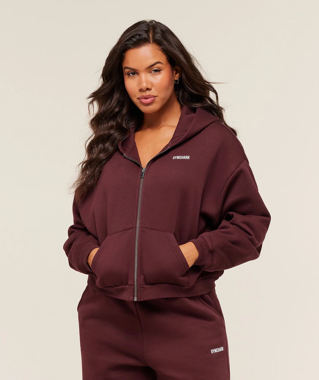 COSY LUXE ZIP THROUGH HOODIE