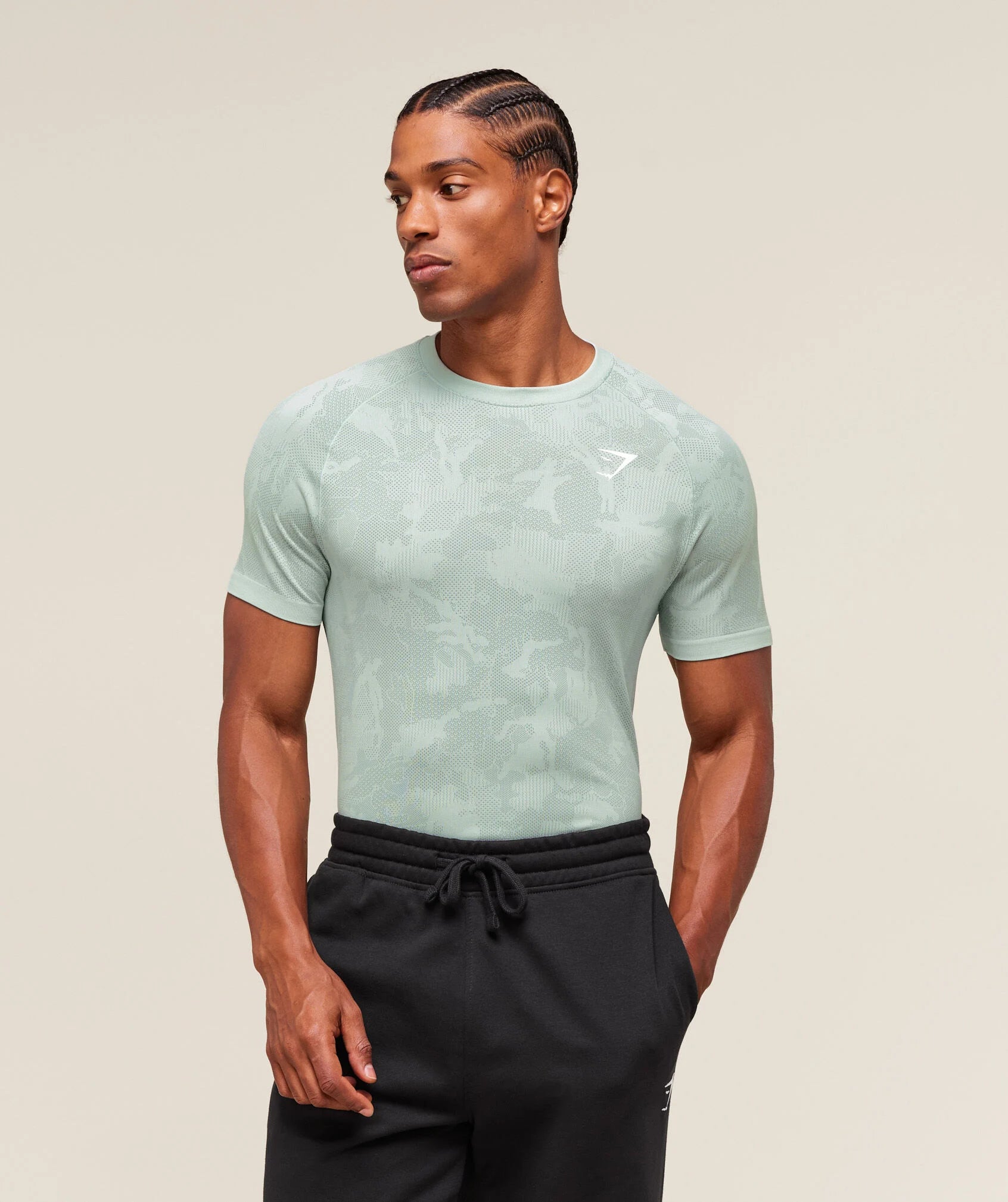 GYM SHARK GEO SEAMLESS T-SHIRT