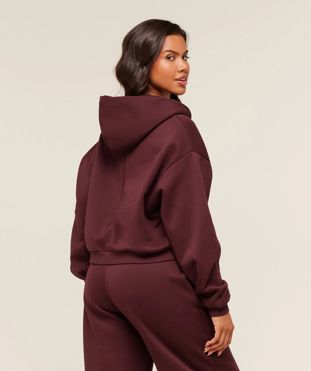 COSY LUXE ZIP THROUGH HOODIE