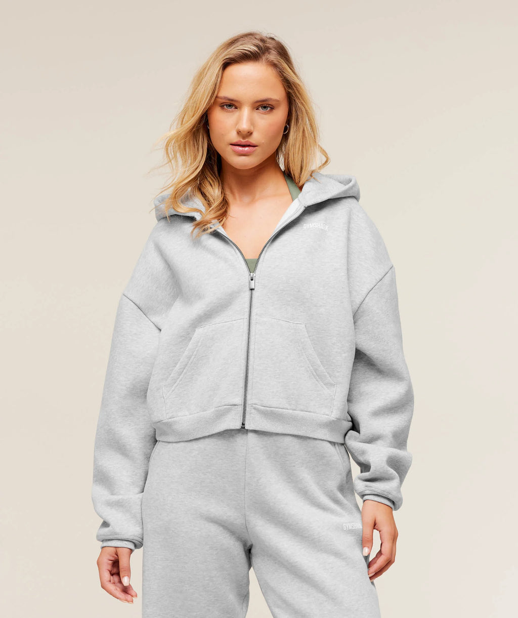 COSY LUXE ZIP THROUGH HOODIE