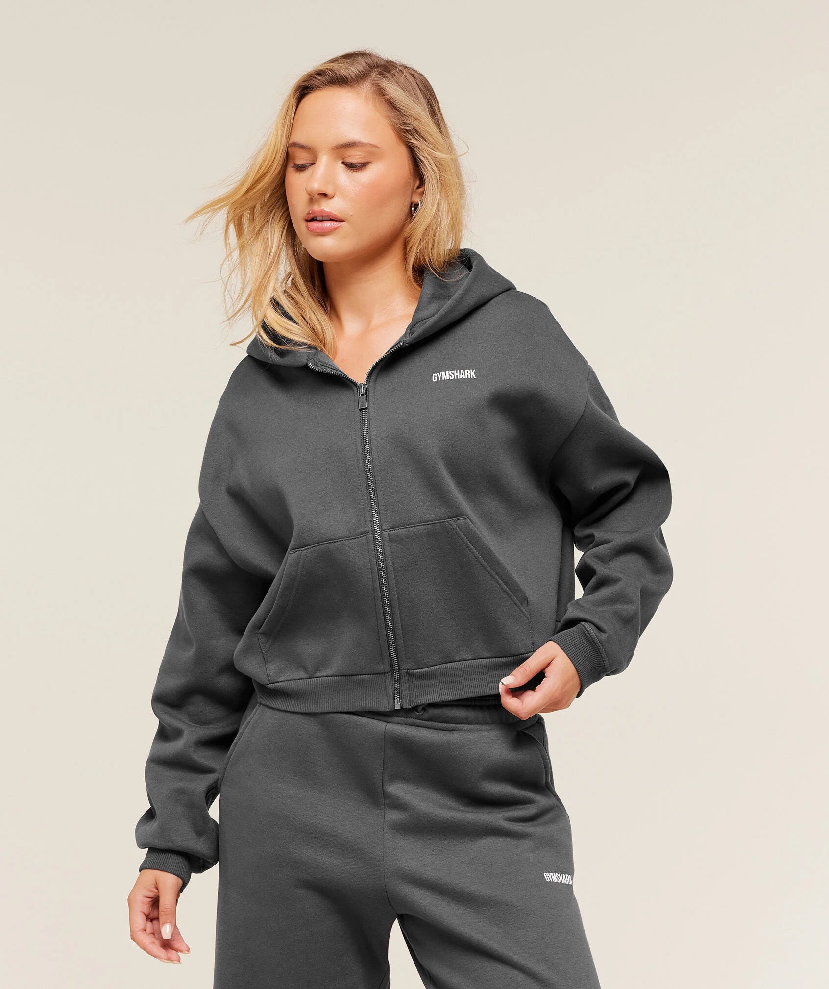 COSY LUXE ZIP THROUGH HOODIE