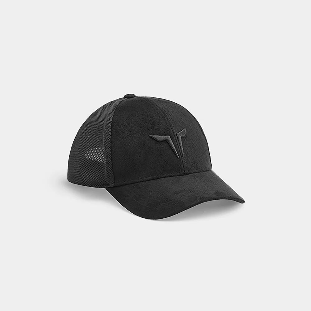 SQUAT WOLF TRUCKER CAP - BLACK