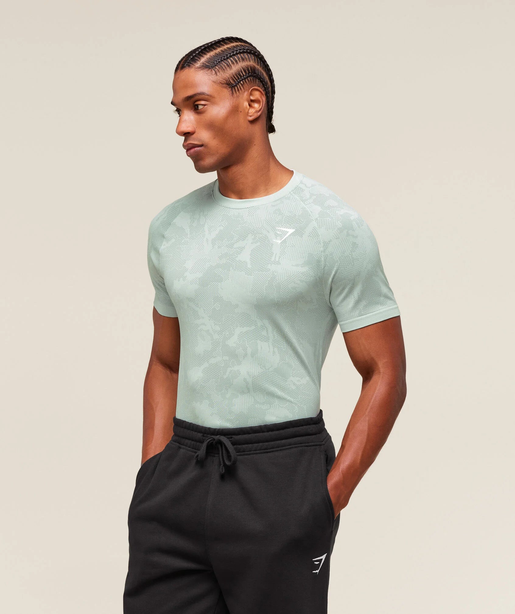 GYM SHARK GEO SEAMLESS T-SHIRT