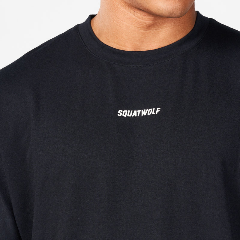 SQUATWOLF OVERSIZED PUMP COVER TEE - BLACK