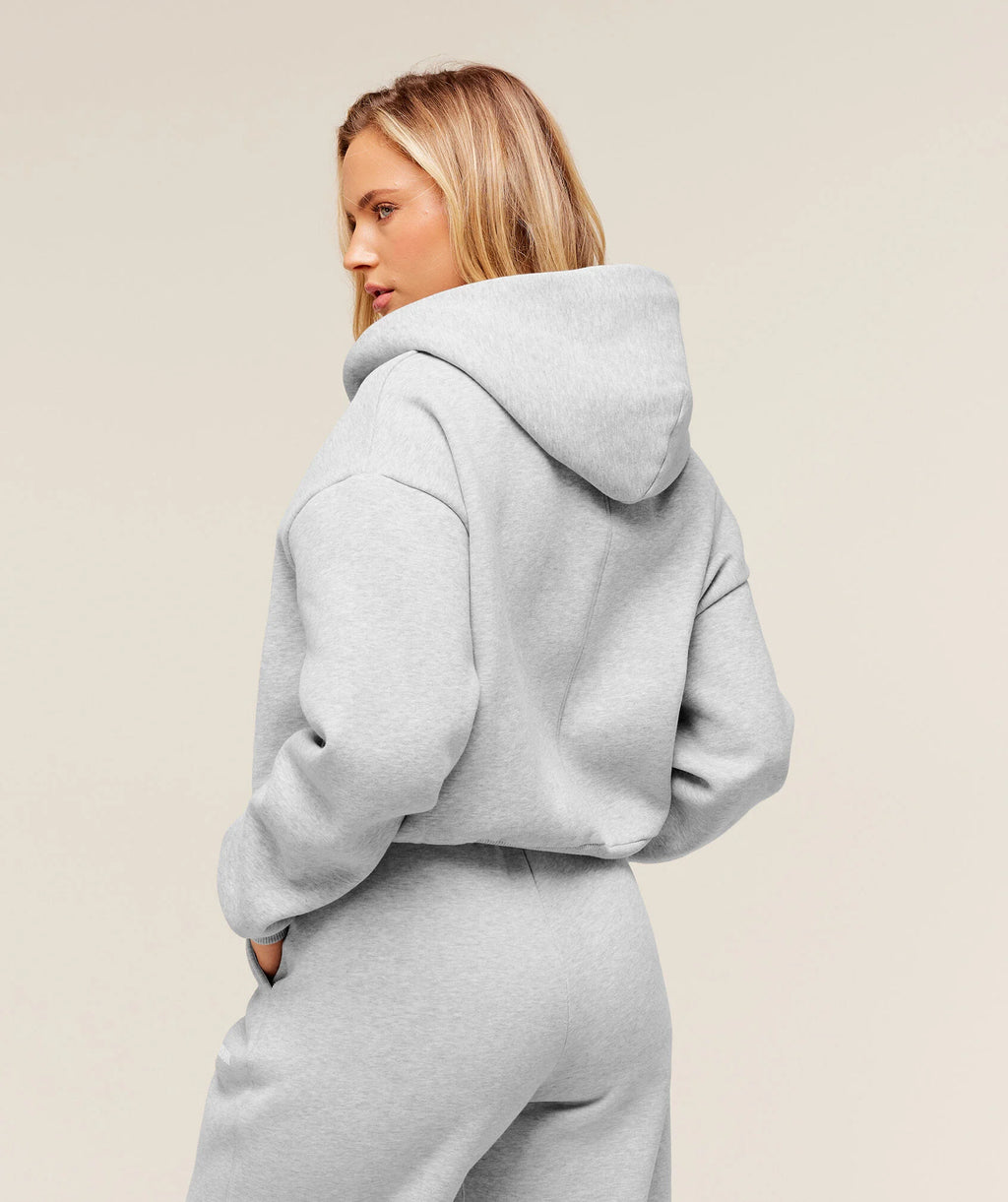 COSY LUXE ZIP THROUGH HOODIE