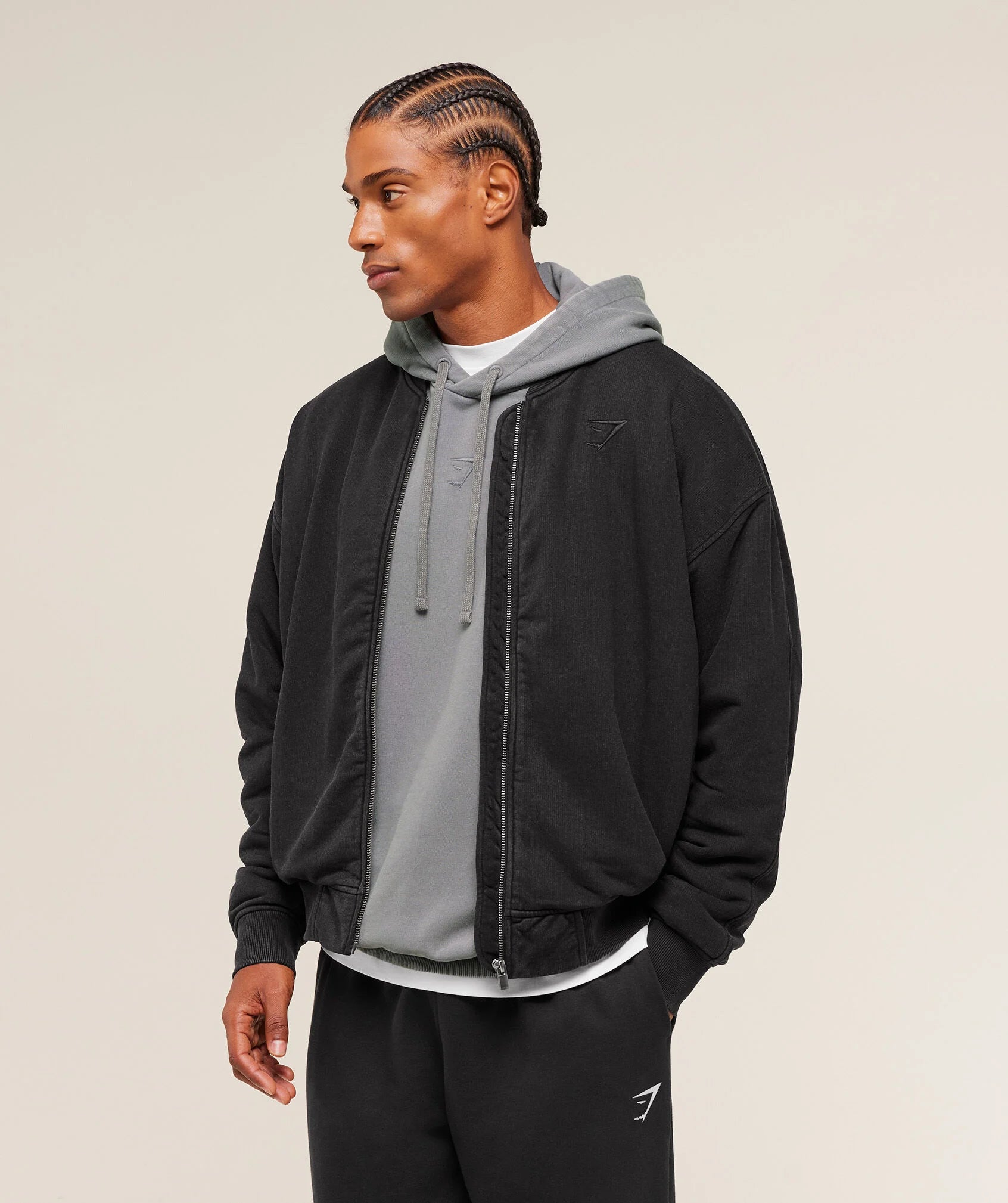 POWER WASHED JERSEY TRACK JACKET