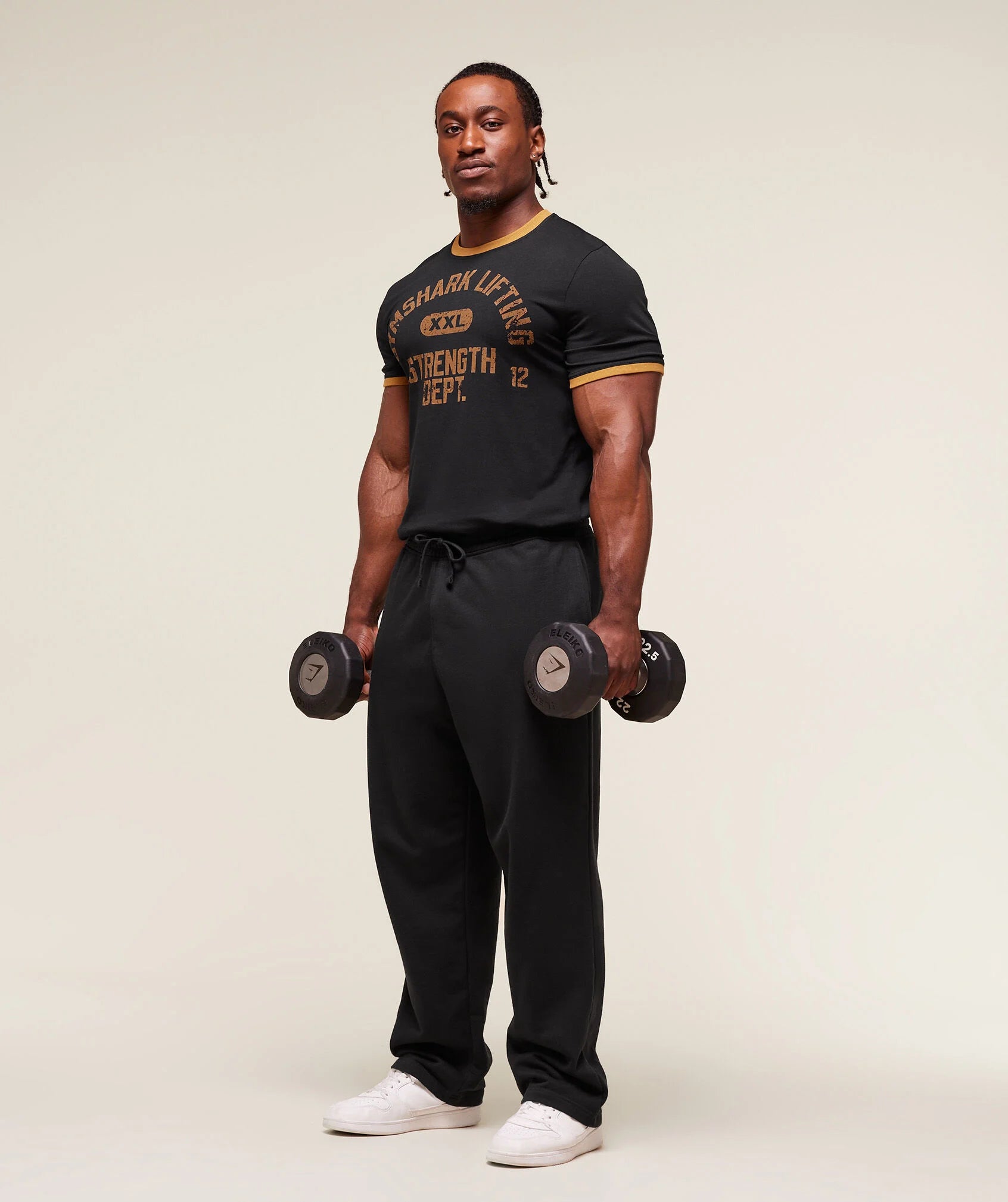 GYMSHARK XXL STRENGTH DEPT RINGER T-SHIRT