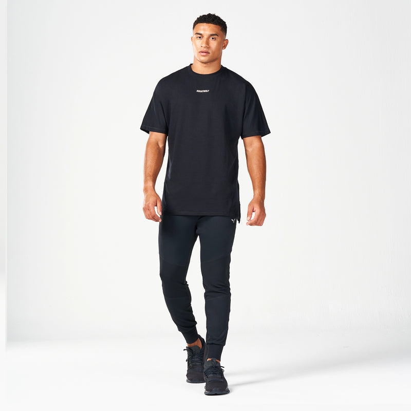 SQUATWOLF OVERSIZED PUMP COVER TEE - BLACK