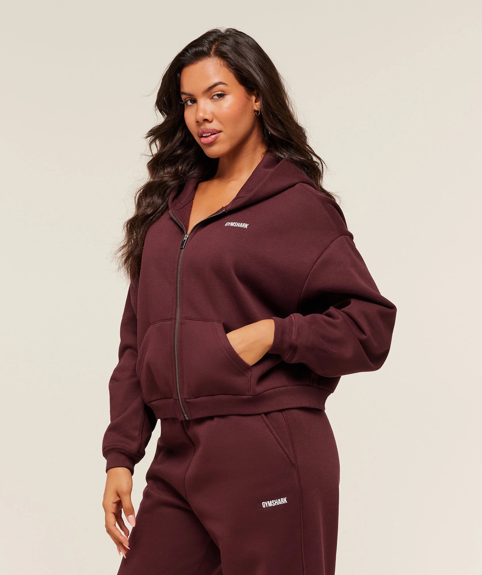 COSY LUXE ZIP THROUGH HOODIE