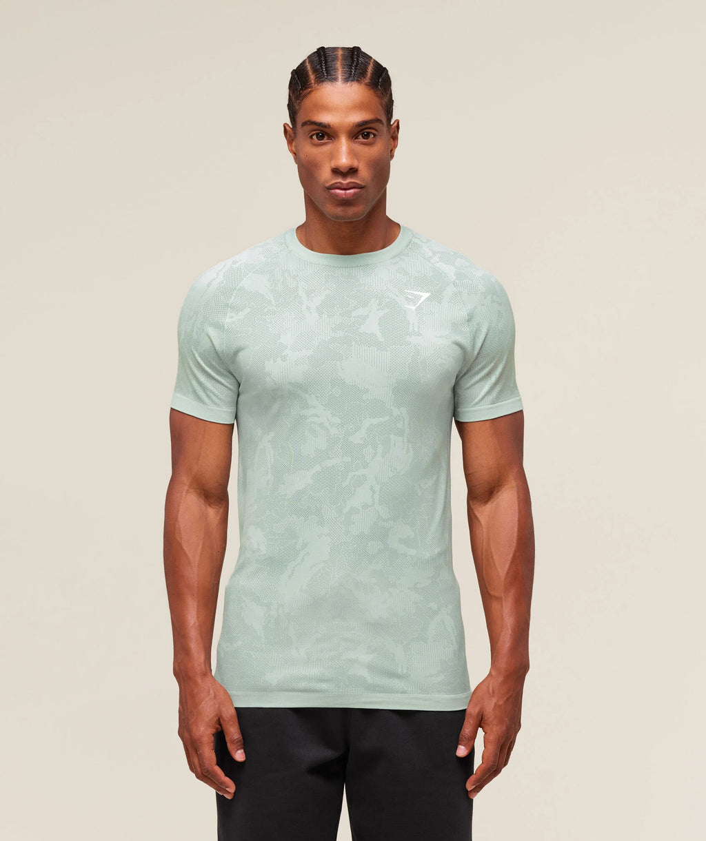 GYM SHARK GEO SEAMLESS T-SHIRT