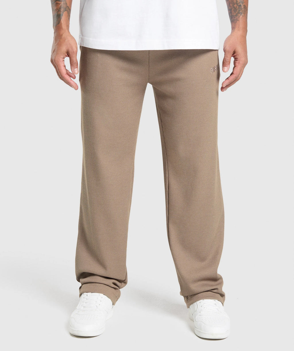 GYMSHARK WAFFLE STRAIGHT LEG JOGGERS