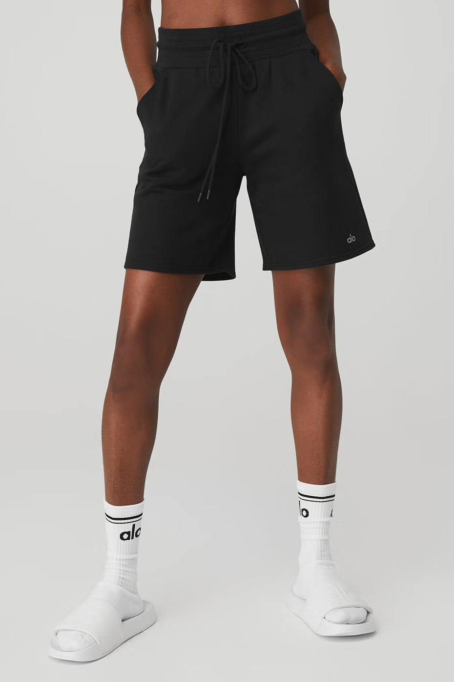 ALO - HIGH-WAIST EASY SWEAT SHORT
