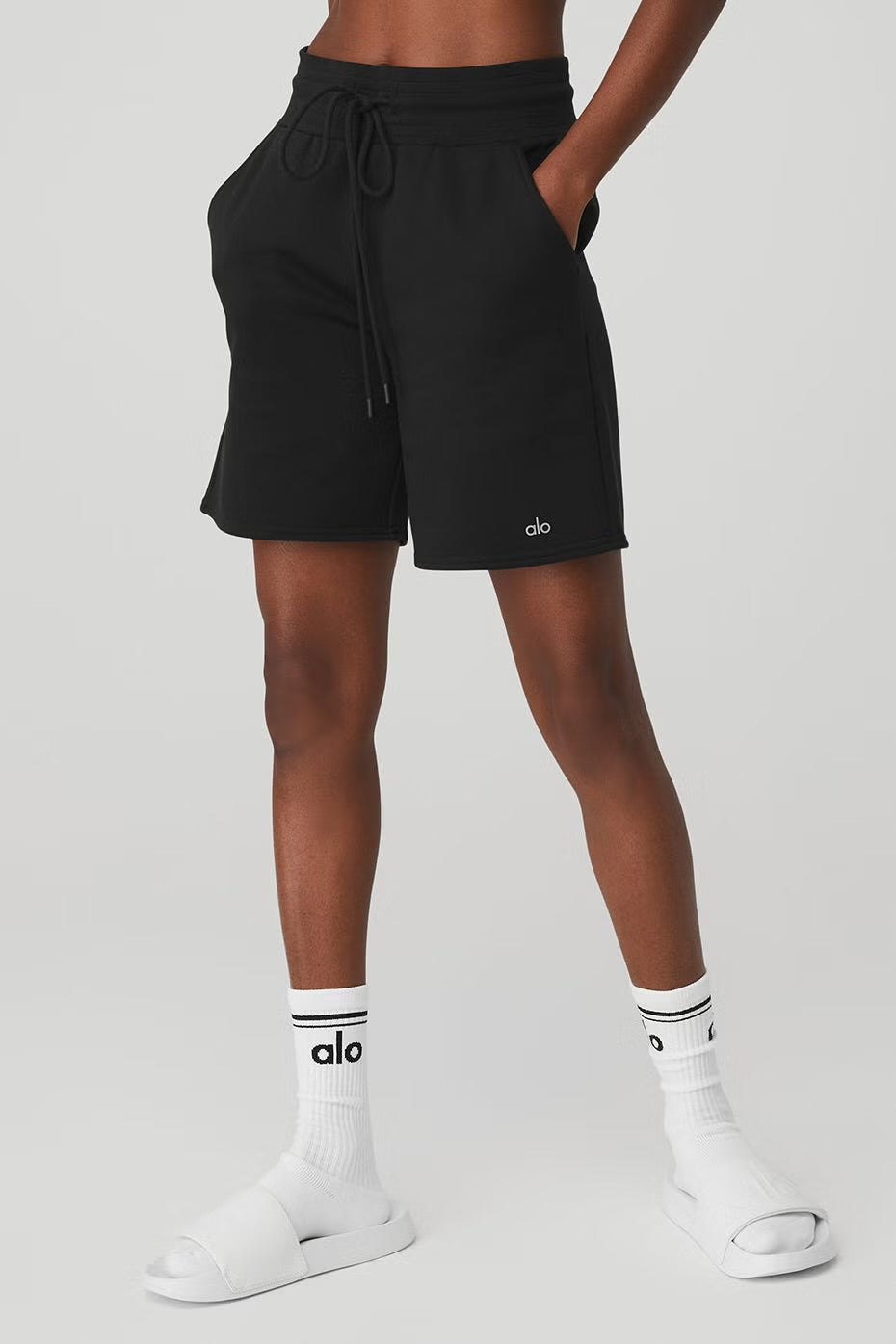 ALO - HIGH-WAIST EASY SWEAT SHORT