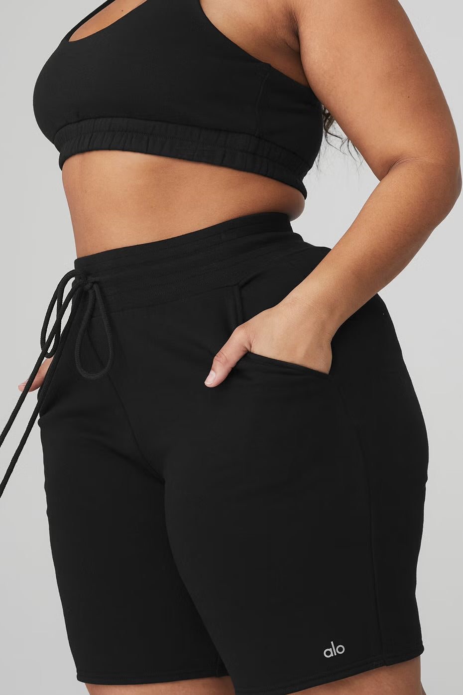 ALO - HIGH-WAIST EASY SWEAT SHORT