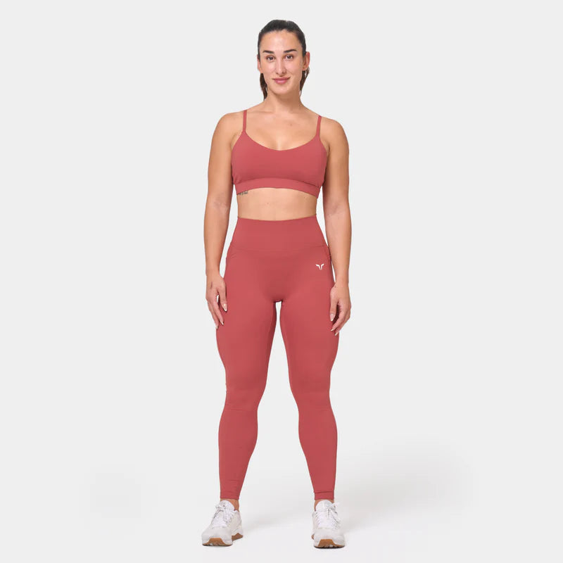 SQUATWOLF - ESSENTIAL STRAPPY BRA - MARSALA