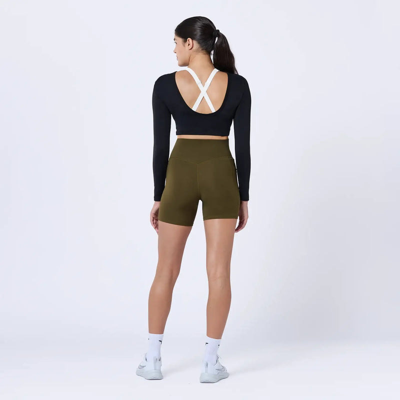 SQUATWOLF - WARRIOR CROP TOP 2.0 - BLACK