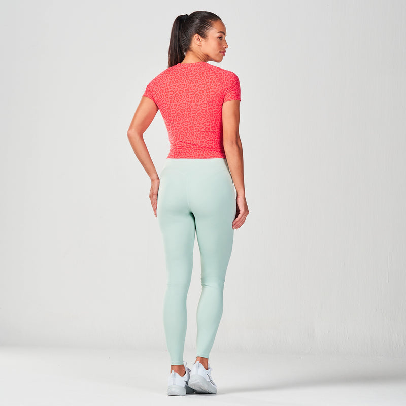 SQUATWOLF - DEFINE GYM TEE - CAYENNE PRINT