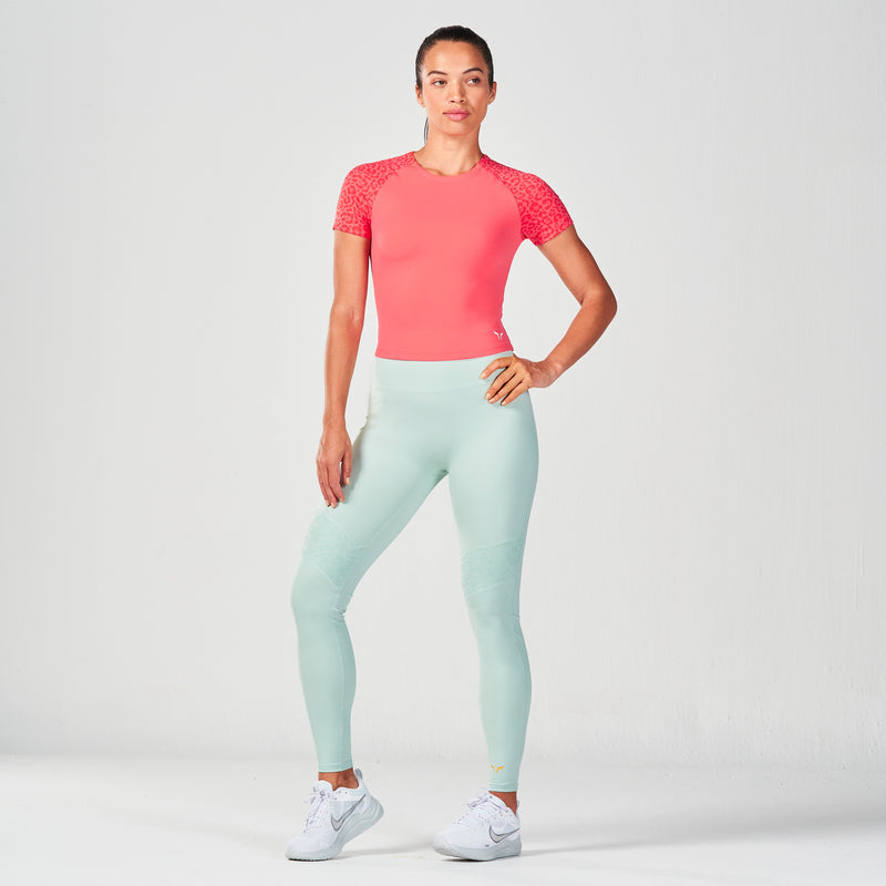 SQUATWOLF - DEFINE GYM TEE - CAYENNE PRINT