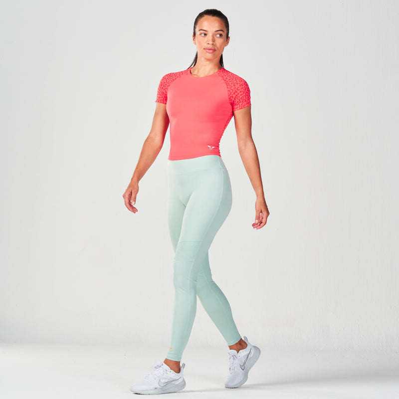 SQUATWOLF - DEFINE GYM TEE - CAYENNE PRINT