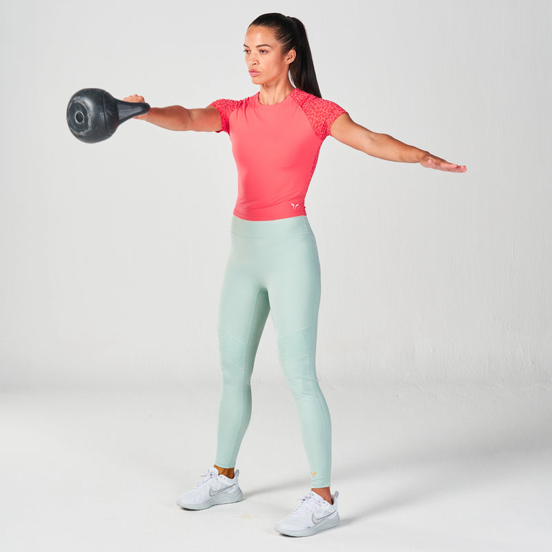 SQUATWOLF - DEFINE GYM TEE - CAYENNE PRINT