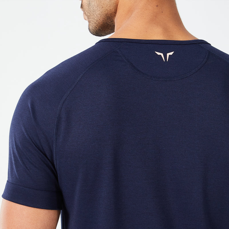 SQUATWOLF - CODE HENLEY TEE - NAVY