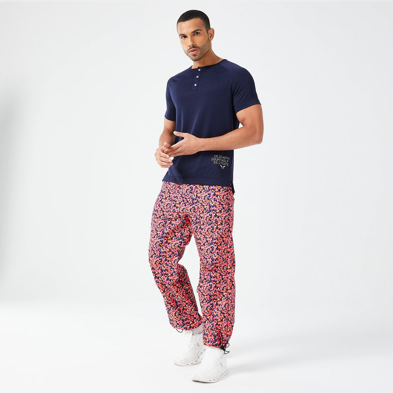 SQUATWOLF - CODE HENLEY TEE - NAVY